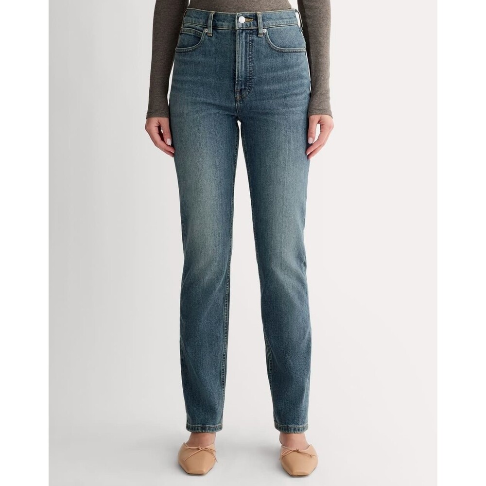 EVERLANE The Way High Slim Jean 30S Blue Denim High Rise Straight NEW B29